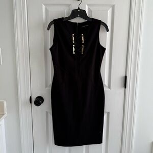Ivanka Trump Elegant Black Sleeveless Dress